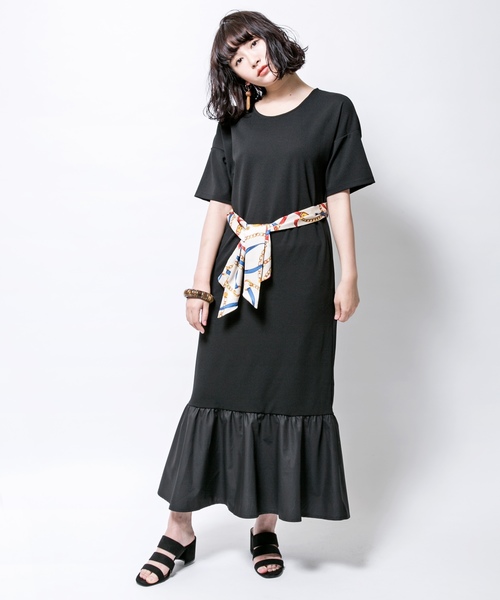 セール スカーフベルトカットソーロングワンピース ワンピース Million Carats ミリオンカラッツ のファッション通販 Zozotown