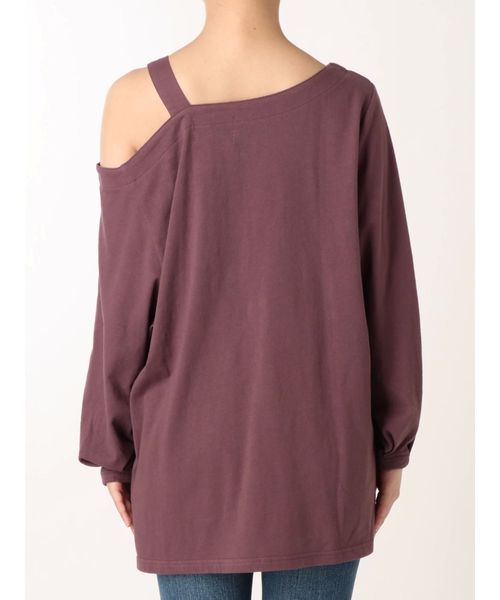 Ungrid（アングリッド）の「ショルダーデザインロングスリーブTee（Tシャツ/カットソー・レディース・ブラック/パープル/オフホワイト・FREE）」の16枚目の写真