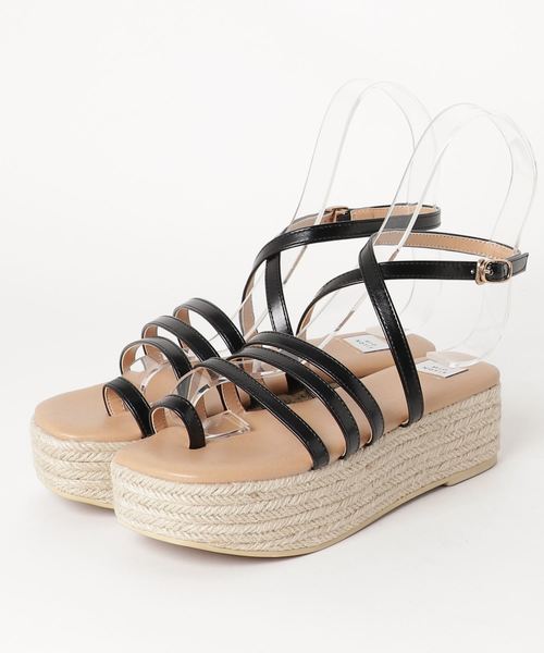 flower（フラワー）の「バウンスサンダル（サンダル・レディース・ブラック/ブラウン/ピンク・M/L/S）」の2枚目の写真