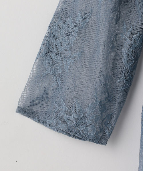 Khaju（カージュ）の「Virca:5分袖レースドレス（ドレス・レディース・ライトブルー/カーキ・ONE SIZE）」の5枚目の写真