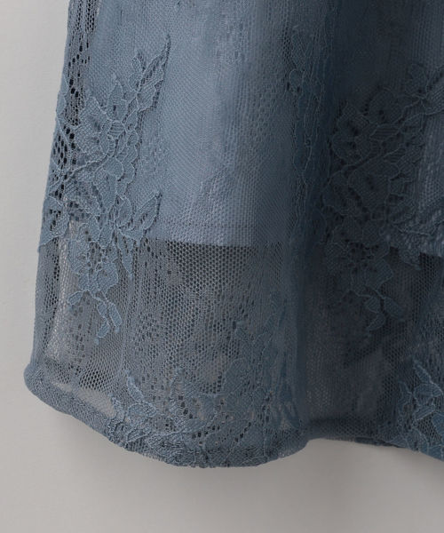 Khaju（カージュ）の「Virca:5分袖レースドレス（ドレス・レディース・ライトブルー/カーキ・ONE SIZE）」の6枚目の写真