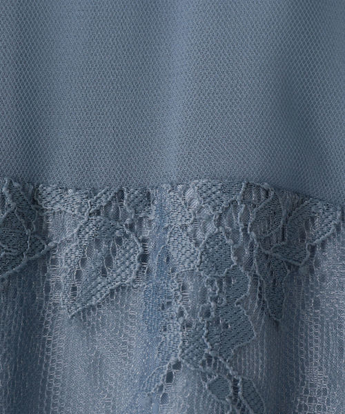 Khaju（カージュ）の「Virca:5分袖レースドレス（ドレス・レディース・ライトブルー/カーキ・ONE SIZE）」の8枚目の写真