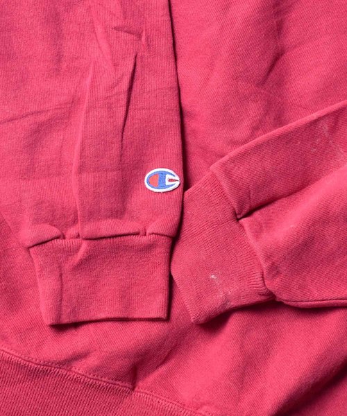 Champion(チャンピオン)の「【ヴィンテージ古着】90's Champion ロゴ クルーネックスウェット(スウェット・メンズ・ピンク・MEDIUM/X-LARGE)」の4枚目の写真