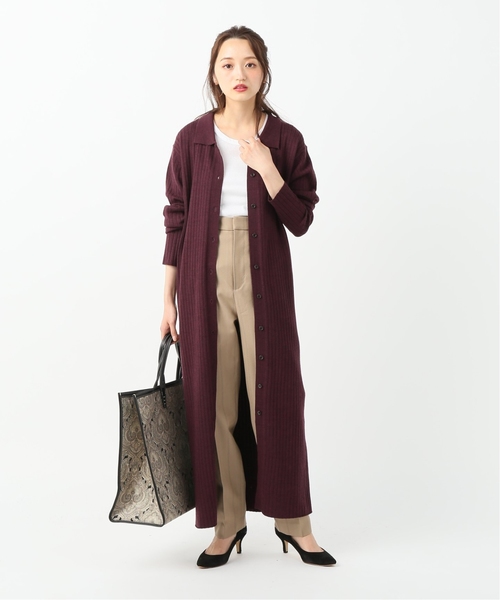 CITYSHOP（シティーショップ）の「エリツキロングカーディガン（カーディガン/ボレロ・レディース・ブルー/ボルドー・FREE）」の6枚目の写真