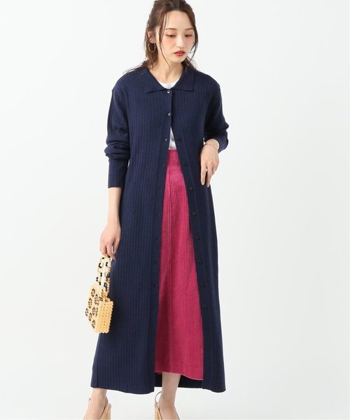 CITYSHOP（シティーショップ）の「エリツキロングカーディガン（カーディガン/ボレロ・レディース・ブルー/ボルドー・FREE）」の8枚目の写真