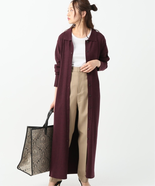 CITYSHOP（シティーショップ）の「エリツキロングカーディガン（カーディガン/ボレロ・レディース・ブルー/ボルドー・FREE）」の5枚目の写真