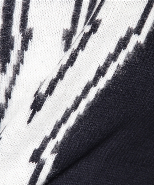 WEGO(ウィゴー)の「WEGO/ラインイニシャルニット(ニット/セーター・レディース・オフホワイト/ダークグリーン/ネイビー/ワイン/マスタード・FREE)」の12枚目の写真