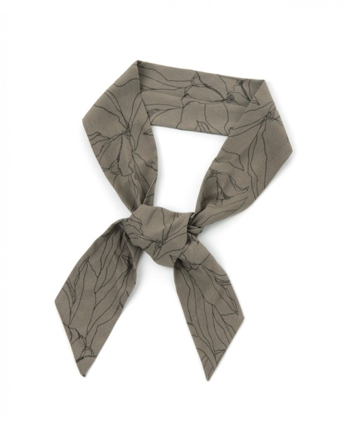 GLOBAL WORK（グローバルワーク）の「チビ柄スカーフ/858386（バンダナ/スカーフ・レディース・ネイビー/ライトグレー/ホワイト/ブラウン/ブラウン系その他6/ブラウン系その他/オフホワイト/ダークブラウン・FREE）」の4枚目の写真