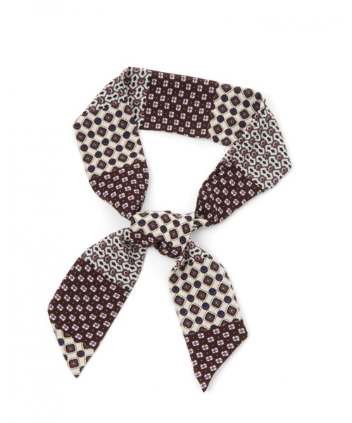 GLOBAL WORK（グローバルワーク）の「チビ柄スカーフ/858386（バンダナ/スカーフ・レディース・ネイビー/ライトグレー/ホワイト/ブラウン/ブラウン系その他6/ブラウン系その他/オフホワイト/ダークブラウン・FREE）」の6枚目の写真