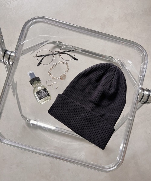 newhattan（ニューハッタン）の「newhattan(ニューハッタン) / オールシーズン マルチウェイ リブ コットンビーニー ニットキャップ（ニットキャップ/ビーニー・レディース・ホワイト/ブラック/ネイビー/レッド/ダークグレー/杢グレー/バーガンディー/ロイヤルブルー/ダークブラウン/オリーブ/カーキ・FREE）」の21枚目の写真