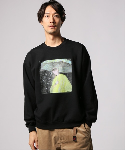JOURNAL STANDARD(ジャーナルスタンダード)の「【FAYE WEBSTER /フェイ・ウェブスター】JS別注 Faye SMILE CREW#(スウェット・メンズ・ブラック/ホワイト・MEDIUM/X-LARGE/LARGE)」の3枚目の写真