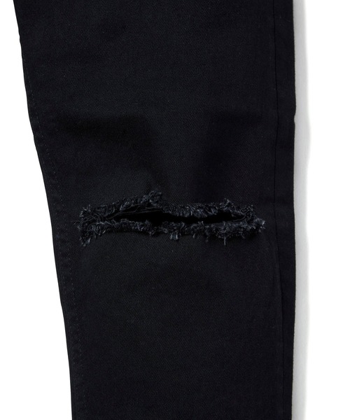 MSML(エムエスエムエル)の「GRUNGE BLACK SKINNY PANTS(デニムパンツ・メンズ・ブラック・SMALL/MEDIUM/LARGE)」の4枚目の写真