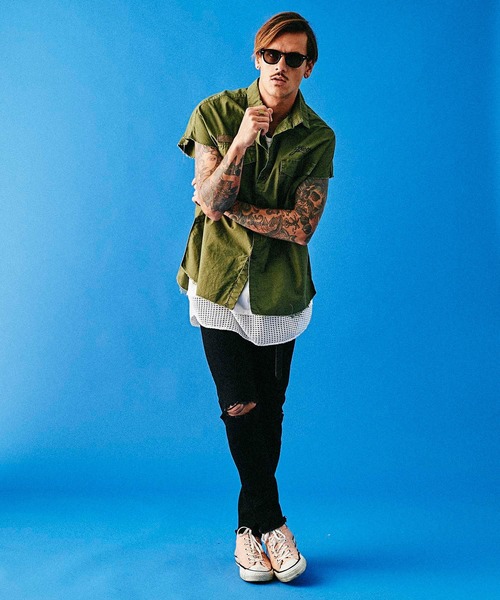 MSML（エムエスエムエル）の「GRUNGE BLACK SKINNY PANTS（デニムパンツ・メンズ・ブラック・SMALL/MEDIUM/LARGE）」の7枚目の写真
