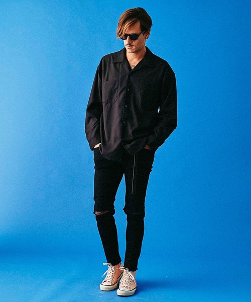 MSML(エムエスエムエル)の「GRUNGE BLACK SKINNY PANTS(デニムパンツ・メンズ・ブラック・SMALL/MEDIUM/LARGE)」の8枚目の写真