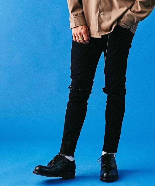 MSML(エムエスエムエル)の「GRUNGE BLACK SKINNY PANTS(デニムパンツ・メンズ・ブラック・SMALL/MEDIUM/LARGE)」の10枚目の写真