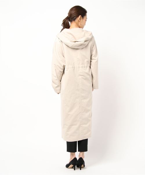 reca（レカ）の「フードトレンチコート（トレンチコート・レディース・カーキ/ベージュ系その他/ベージュ・L/M）」の4枚目の写真