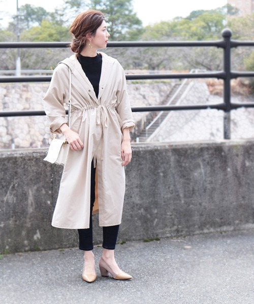 reca（レカ）の「フードトレンチコート（トレンチコート・レディース・カーキ/ベージュ系その他/ベージュ・L/M）」の22枚目の写真