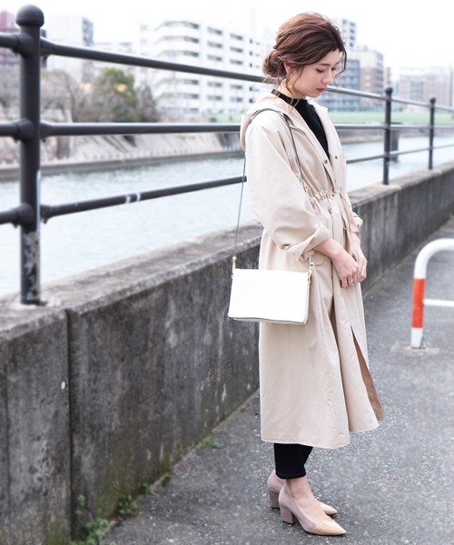 reca（レカ）の「フードトレンチコート（トレンチコート・レディース・カーキ/ベージュ系その他/ベージュ・L/M）」の21枚目の写真