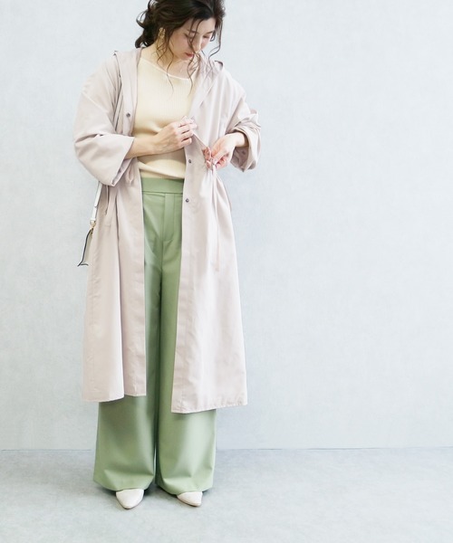 reca（レカ）の「フードトレンチコート（トレンチコート・レディース・カーキ/ベージュ系その他/ベージュ・L/M）」の19枚目の写真