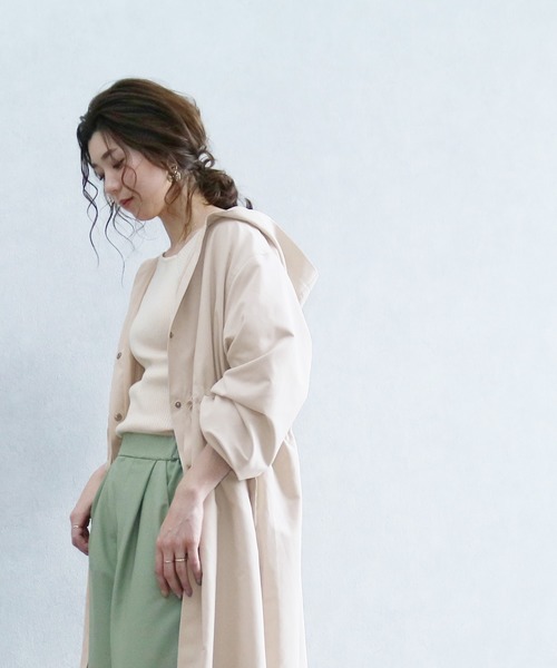 reca（レカ）の「フードトレンチコート（トレンチコート・レディース・カーキ/ベージュ系その他/ベージュ・L/M）」の18枚目の写真