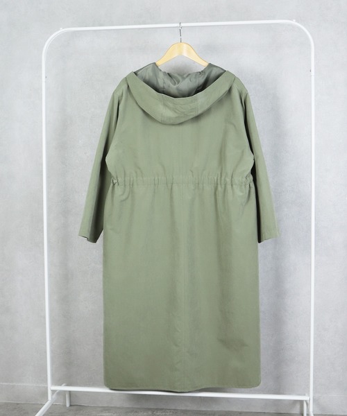 reca（レカ）の「フードトレンチコート（トレンチコート・レディース・カーキ/ベージュ系その他/ベージュ・L/M）」の11枚目の写真