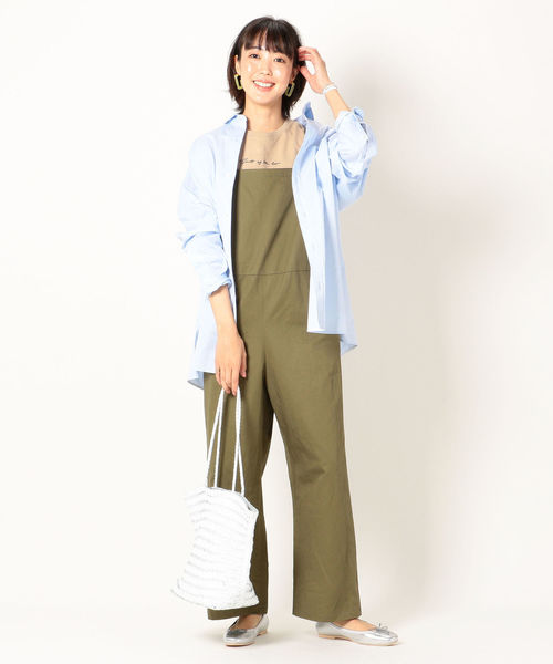 SHIPS any(シップス エニィ)の「SHIPS any:サロペット(サロペット/オーバーオール・レディース・オリーブ/キャメル・36/38)」の16枚目の写真