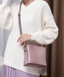 Ungrid | 【Ungrid/アングリッド】シャイニースモールクロコビッグタッセルショルダーバッグ(ショルダーバッグ)