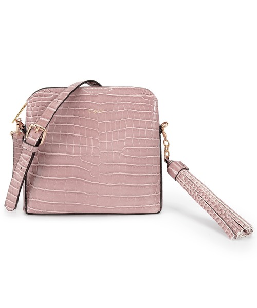 Ungrid（アングリッド）の「【Ungrid/アングリッド】シャイニースモールクロコビッグタッセルショルダーバッグ（ショルダーバッグ・レディース・ブラック/キャメル/ライトグレー/ベージュ系その他/ワイン/ラベンダー/ダークグレー/カーキ/ダークブラウン/ターコイズブルー・FREE）」の14枚目の写真