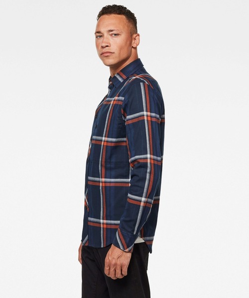 G-STAR（ジースター）の「Stalt Regular Patch Pocket Shirt（シャツ/ブラウス・メンズ・チェック・SMALL/MEDIUM/LARGE/X-SMALL）」の2枚目の写真
