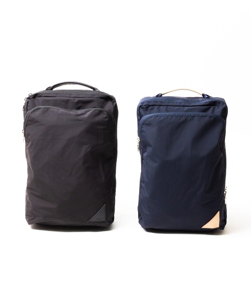 ADAM PATEK(アダムパテック)の「ADAM PATEK / 【Alamo】"BREATHATEC Square Backpack" ( AMPK-B060 )(バックパック/リュック・メンズ・ブラック/ネイビー・ONESIZE)」の2枚目の写真