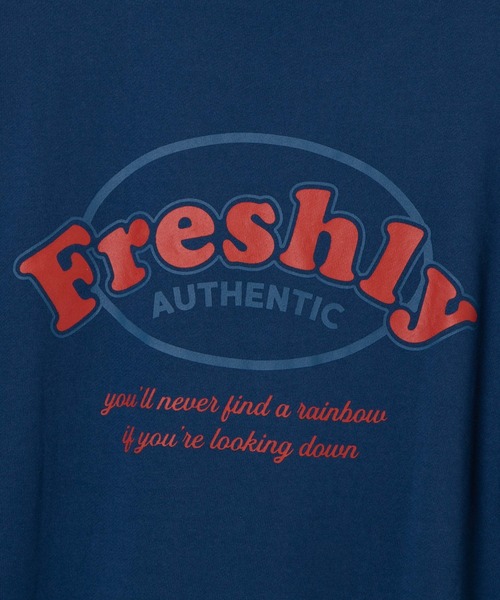 WEGO（ウィゴー）の「WEGO/Freshlyサークルロゴプリントプルオーバー（スウェット・レディース・ホワイト/ダークグリーン/ブルー/スミクロ・SMALL/MEDIUM/LARGE）」の9枚目の写真