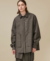 Name. | 【Name.】オフスケールウールフライフロントシャツ/NMSH-20AW-003(シャツ/ブラウス)