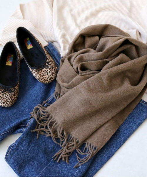 JOURNAL STANDARD relume（ジャーナルスタンダード　レリューム）の「RELUME ウールストール◆（ストール/ショール・レディース・ベージュ/ブラウン・FREE）」の2枚目の写真