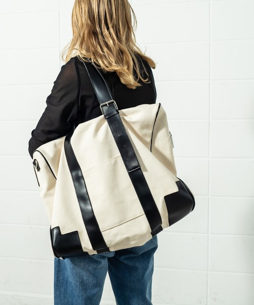 loti（ロティ）の「WEB限定　loti　キャンバスビッグトート（ショルダーバッグ・レディース・ブラック/ブラウン・FREE）」の12枚目の写真