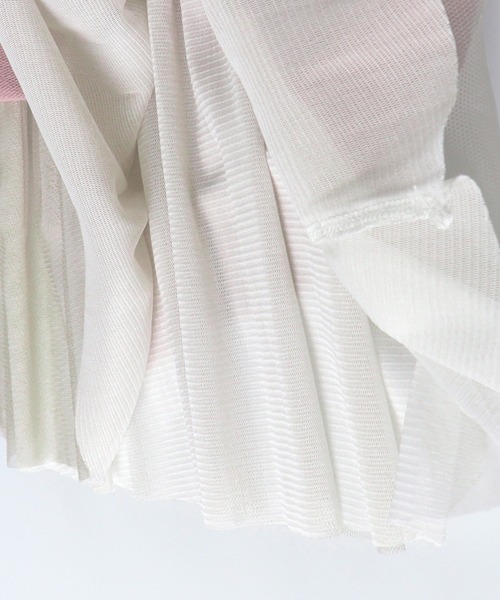 BRANSHES（ブランシェス）の「裾チュールトレーナー（スウェット・キッズ・ライトベージュ/ピンク・100cm/110cm/120cm/90cm/150cm/140cm/130cm）」の9枚目の写真