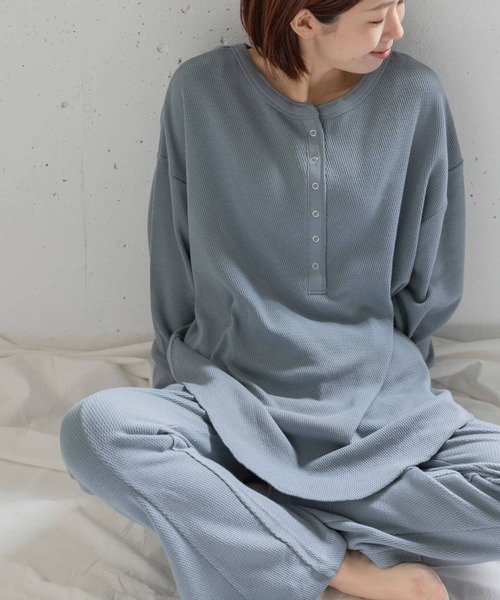 URBAN RESEARCH Sonny Label(アーバンリサーチサニーレーベル)の「サイドスリットハニカムカットパンツ(その他パンツ・レディース・ブラック/オフホワイト/ブルー系その他・FREE)」の12枚目の写真