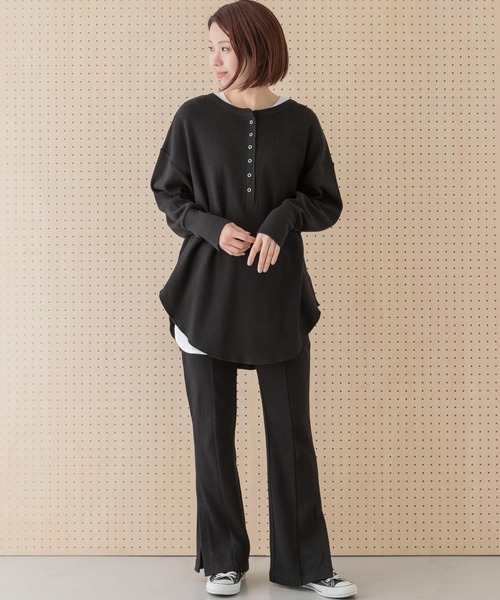 URBAN RESEARCH Sonny Label(アーバンリサーチサニーレーベル)の「サイドスリットハニカムカットパンツ(その他パンツ・レディース・ブラック/オフホワイト/ブルー系その他・FREE)」の11枚目の写真