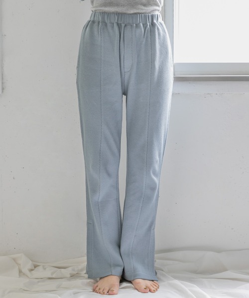 URBAN RESEARCH Sonny Label(アーバンリサーチサニーレーベル)の「サイドスリットハニカムカットパンツ(その他パンツ・レディース・ブラック/オフホワイト/ブルー系その他・FREE)」の19枚目の写真