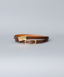 新品　【MAISON BOINET/メゾンボワネ】スクエアゴールドバックルベルト MAISON BOINET/メゾンボワネ】スクエアゴールドバックルベルト