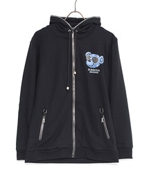 SILVER BULLET（シルバーバレット）の「RUMSODA 裏毛ベアプリント入りラインストーンジップアップパーカー / 3224-21（パーカー・レディース）」