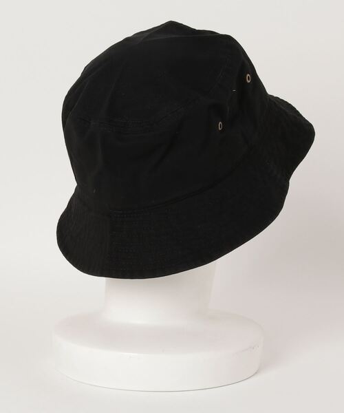 newhattan（ニューハッタン）の「【newhattan】ニューハッタン ウォッシュドコットン ツイルバケットハット H1500（ハット・メンズ・ブラック/ホワイト/ベージュ・FREE）」の4枚目の写真