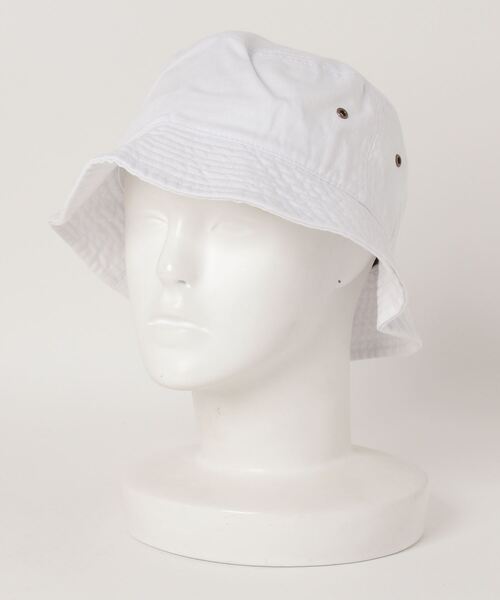 newhattan（ニューハッタン）の「【newhattan】ニューハッタン ウォッシュドコットン ツイルバケットハット H1500（ハット・メンズ・ブラック/ホワイト/ベージュ・FREE）」の5枚目の写真