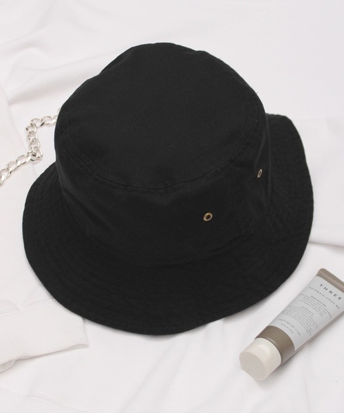newhattan（ニューハッタン）の「【newhattan】ニューハッタン ウォッシュドコットン ツイルバケットハット H1500（ハット・メンズ・ブラック/ホワイト/ベージュ・FREE）」の13枚目の写真