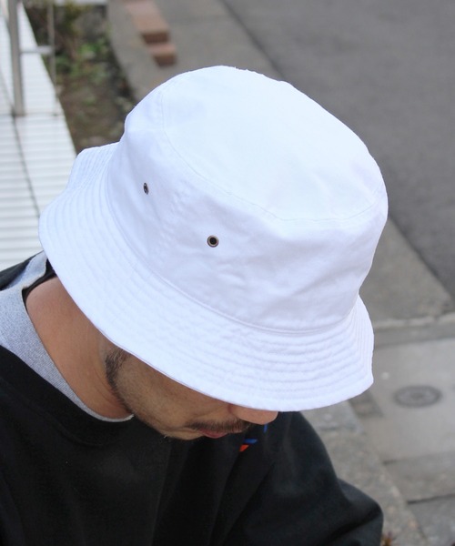 newhattan（ニューハッタン）の「【newhattan】ニューハッタン ウォッシュドコットン ツイルバケットハット H1500（ハット・メンズ・ブラック/ホワイト/ベージュ・FREE）」の18枚目の写真