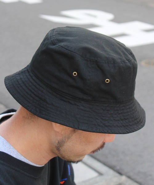 newhattan（ニューハッタン）の「【newhattan】ニューハッタン ウォッシュドコットン ツイルバケットハット H1500（ハット・メンズ・ブラック/ホワイト/ベージュ・FREE）」の20枚目の写真