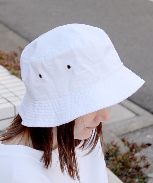 newhattan（ニューハッタン）の「【newhattan】ニューハッタン ウォッシュドコットン ツイルバケットハット H1500（ハット・メンズ・ブラック/ホワイト/ベージュ・FREE）」の15枚目の写真