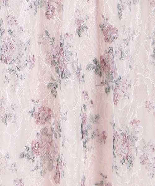 axes femme(アクシーズファム)の「フラワープリントレースOP(ワンピース・レディース・ピンク/ラベンダー/キナリ・MEDIUM)」の19枚目の写真