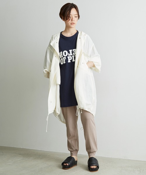 note et silence (ノートエシロンス)の「._*◇Li/cu製品染 スノーパーカー(その他アウター・レディース・ダークブラウン/ホワイト/ダークオレンジ・FREE)」の9枚目の写真