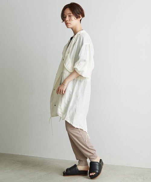 note et silence (ノートエシロンス)の「._*◇Li/cu製品染 スノーパーカー(その他アウター・レディース・ダークブラウン/ホワイト/ダークオレンジ・FREE)」の10枚目の写真