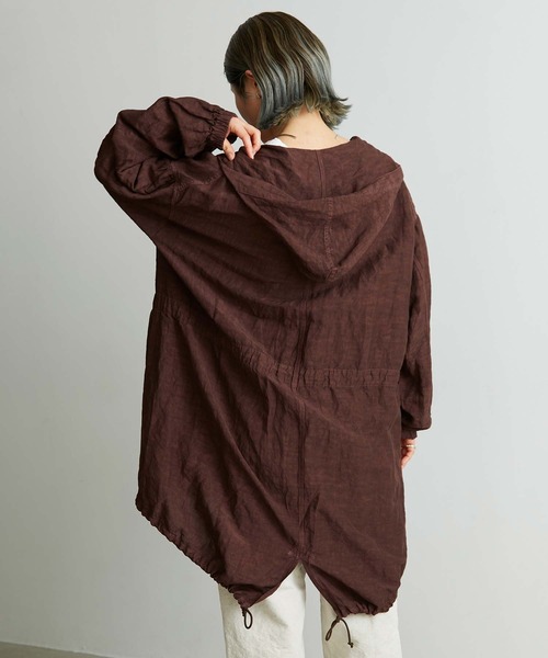 note et silence (ノートエシロンス)の「._*◇Li/cu製品染 スノーパーカー(その他アウター・レディース・ダークブラウン/ホワイト/ダークオレンジ・FREE)」の15枚目の写真